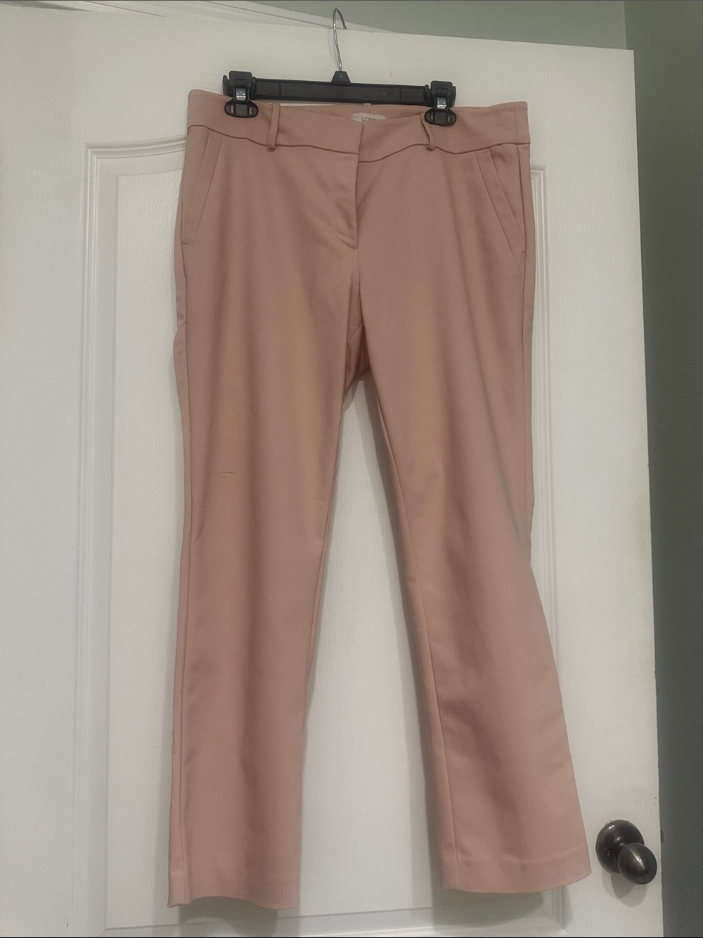 LOFT Blush Pink Modern Skinny Ankle Pants